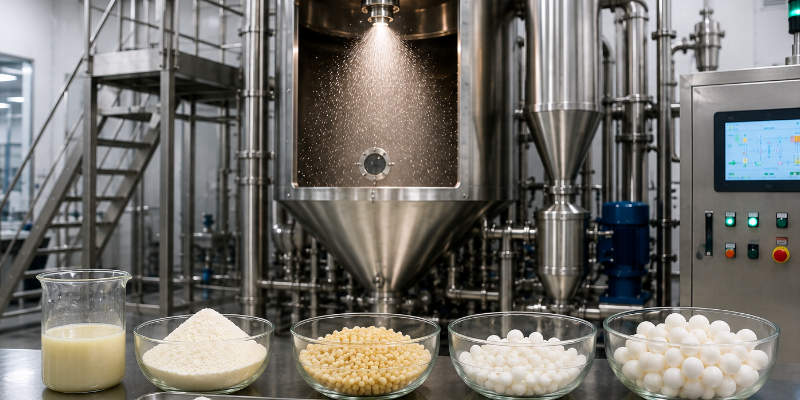 Spray Congealing Particle Size Control for Microspheres and Granules